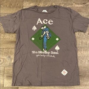 Gray Baseball vintage inspired Graphic Tee - Short Sleeve